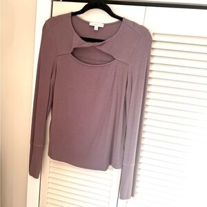 Allison Joy Dusty Taupe Long Sleeve Top
